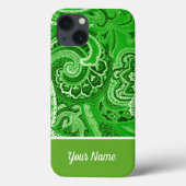 Boho Green Bandanna Case-Mate iPhone Hülle (Rückseite)