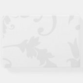Boho Green Berries and Gray Damask Wedding Gästebuch (Rückseite)