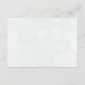 Boho Green Eucalyptus Wedding Details  Begleitkarte (Rückseite)