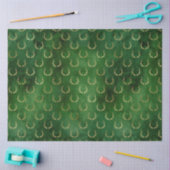 Boho Green Gold Antlers Weihnachten Seidenpapier (Basteln)