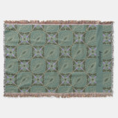 Boho Green marokkanische Tiles Design Decke (Vorderseite)