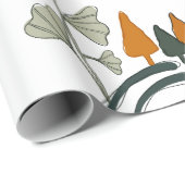 Boho green monstera verlasse Natur Geschenkpapier (Rolleneckpunkt)