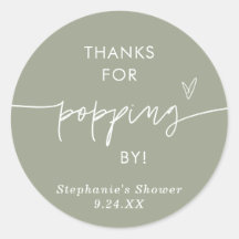 Boho Green Popcorn Favoriten, danke für Popping By