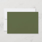 Boho Green Stammesgrenze RSVP Karte (Rückseite)