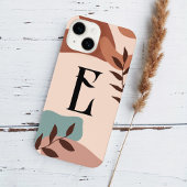 Boho Green Terracotta Monogram iPhone Hülle