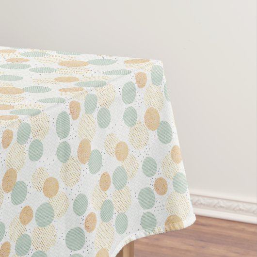 Boho Green und Gold Weihnachten Tischdecke (Beispiel)