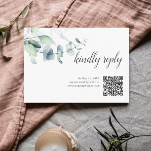 Boho Greenery Blätter Wedding Online UAWG Begleitkarte