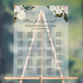 Boho Greenery Bloral Wedding Seating Acrylic Chart Acrylschild (Neutral)