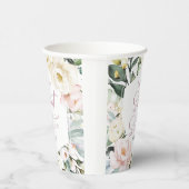 Boho Greenery Blumenrahmen Sweet 16 Pappbecher (Rechts)