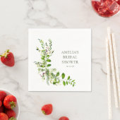 Boho Greenery Brautparty Serviette (Beispiel)