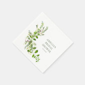 Boho Greenery Brautparty Serviette (Ecke)