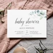 Boho Greenery Eucalyptus Baby Shower Einladung