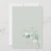 Boho Greenery Eucalyptus Sweet 16 Einladung (Rückseite)