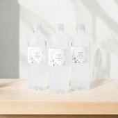 Boho Greenery Eucalyptus Wedding Wasserflaschenetikett