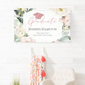 Boho Greenery Floral Frame Abschluss Banner (Insitu)