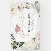 Boho Greenery Floral Frame Abschluss Banner (Vertikal)