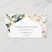 Boho Greenery Floral Frame Abschluss Name Card Telefonnummerkarte (Rückseite)