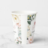 Boho Greenery Floral Frame Abschluss Pappbecher (Rechts)