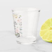 Boho Greenery Floral Frame Wedding Schnapsglas (Rechts)
