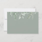 Boho Greenery Foliage Eucalyptus Wedding RSVP (Rückseite)