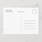 Boho Greenery Modern Ankündigung Datum freihalten (Rückseite)