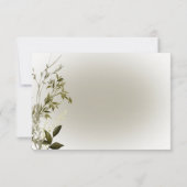 Boho Greenery Modern Save the Date Card (Rückseite)