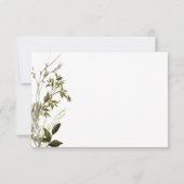 Boho Greenery Moderne Blumenhochzeit Save The Date (Rückseite)