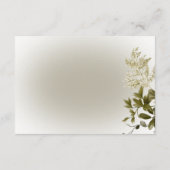 Boho Greenery Moderner Empfang Wedding Begleitkarte (Rückseite)