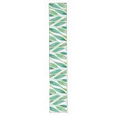 Boho Greenery Ocean Green Blue Aqua Art Großer Tischläufer (Vorderseite)