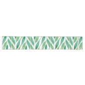 Boho Greenery Ocean Green Blue Aqua Art Großer Tischläufer (Horizontal)