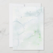 Boho Greenery Owl Baby Shower Einladung (Rückseite)