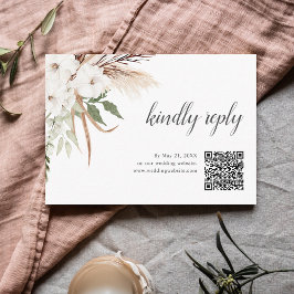 Boho Greenery Pampa Grass Wedding Online UAWG Begleitkarte