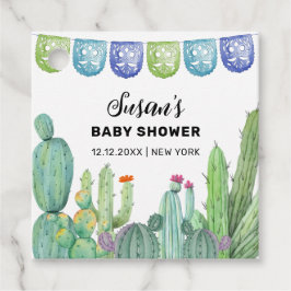 Boho Greenery Taco Fiesta Cactus Baby Shower Geschenkanhänger