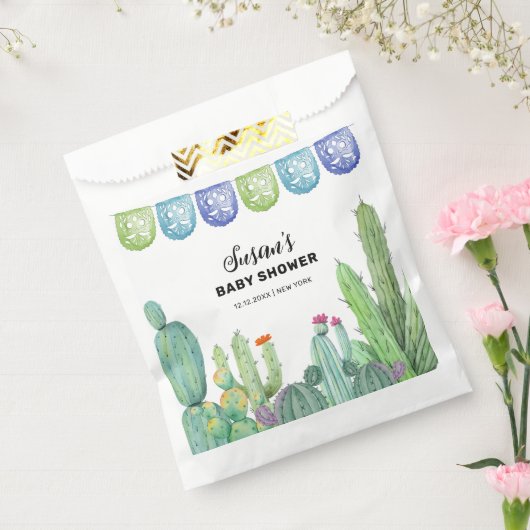 Boho Greenery Taco Fiesta Cactus Baby Shower Geschenktütchen (Versiegelt)