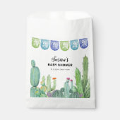 Boho Greenery Taco Fiesta Cactus Baby Shower Geschenktütchen (Vorderseite)