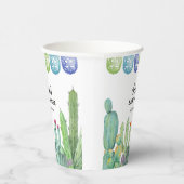 Boho Greenery Taco Fiesta Cactus Baby Shower Pappbecher (Rechts)