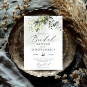 Boho Greenery und Gold Bridal Dusche Einladung