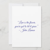 Boho Greenery Wedding Einladung (Rückseite)