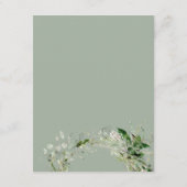 Boho Greenery Wedding Online UAWG Begleitkarte (Rückseite)