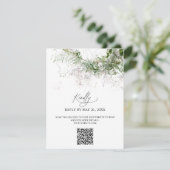 Boho Greenery Wedding Online UAWG Begleitkarte (Stehend Vorderseite)