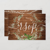 Boho Greenery Wedding Online UAWG Enclosure Card Begleitkarte (Vorne/Hinten)
