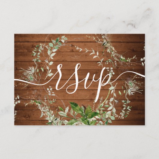 Boho Greenery Wedding Online UAWG Enclosure Card Begleitkarte (Vorderseite)