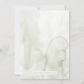 Boho Greenery Woodland Babydusche Einladung (Rückseite)