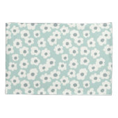 Boho Gren White Gray Floral Trendy Modern Kissenbezug (Rückseite)