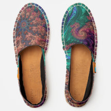 Boho Groovy Colorful Jewel Tone Abstraktes Fraktal