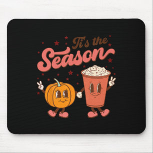 Boho Groovy Dies ist die Jahreszeit Niedlicher Pum Mousepad