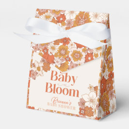 Boho Groovy Floral Baby in Bloom Baby Shower Geschenkschachtel