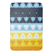 Boho Groovy Geometric Abstrakt AroAce Pride Flag Badematte (Vorderseite Vertikal)
