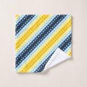Boho Groovy Geometric Abstrakt AroAce Pride Flag Badhandtuch Set (Waschlappen)