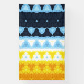 Boho Groovy Geometric Abstrakt AroAce Pride Flag Banner (Vertikal)
